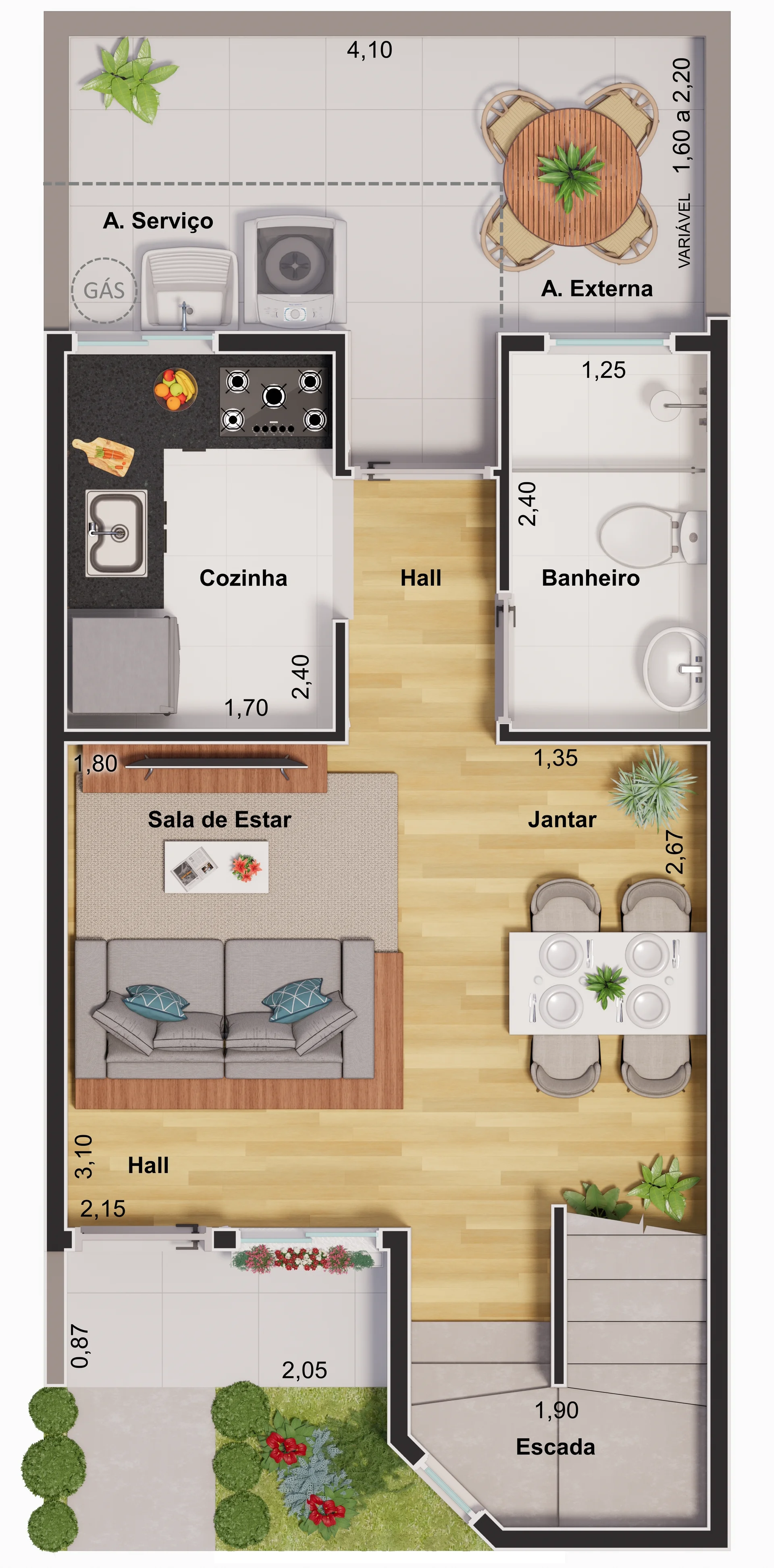 Planta Sobrado Tipo 2